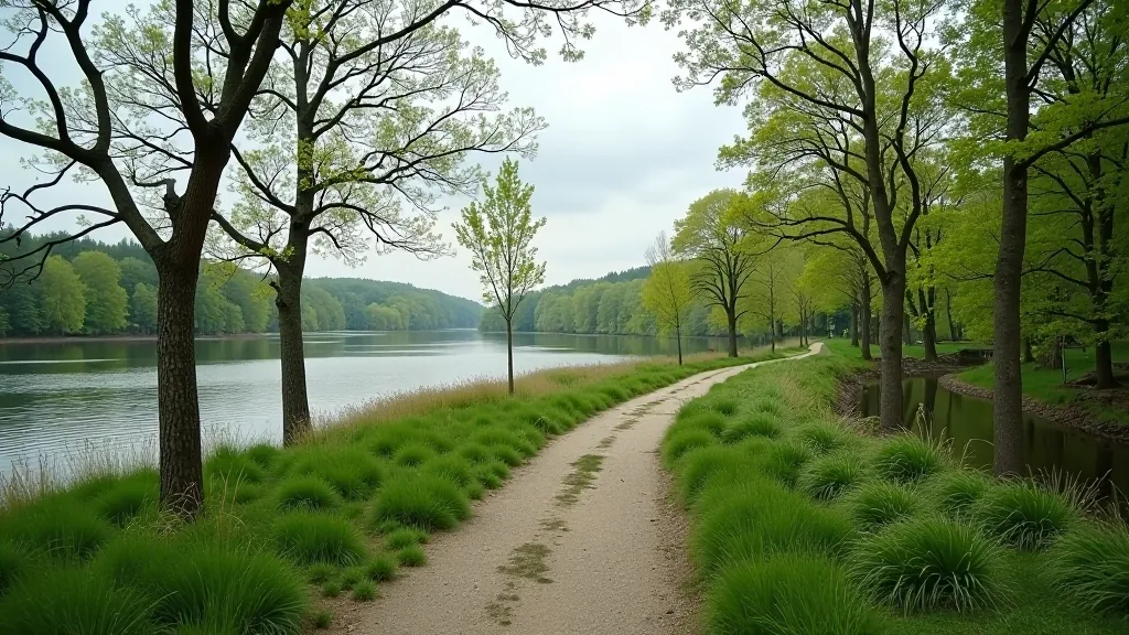 Nemuno sala, medžiai ir upė